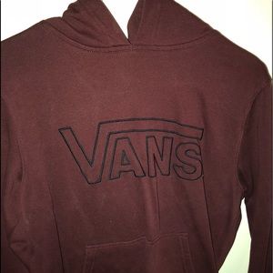 Maroon Vans hoodie sweatshirt
